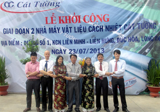 Khởi công giai đoạn hai nhà máy vật liệu cách nhiệt Cát Tường